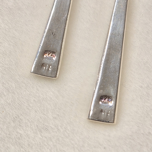 Sterling Silver 925 and Turquoise Drop Earrings - Picture 5 of 6